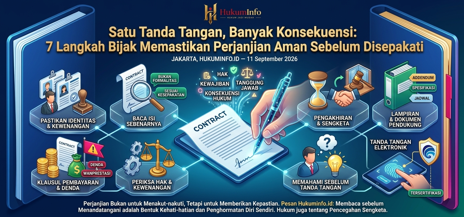 Satu Tanda Tangan, Banyak Konsekuensi: 7 Langkah Bijak Memastikan Perjanjian Aman Sebelum Disepakati