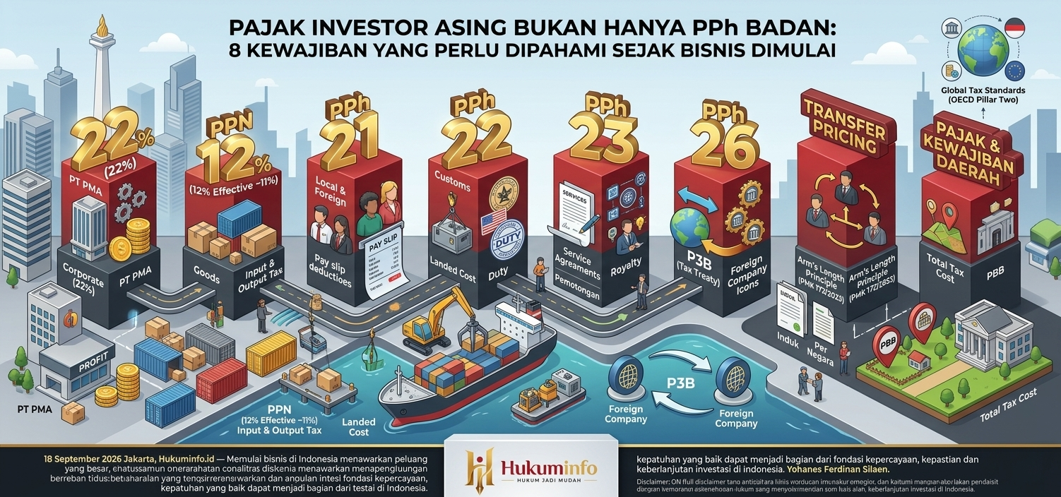 Pajak Investor Asing Bukan Hanya PPh Badan: 8 Kewajiban yang Perlu Dipahami Sejak Bisnis Dimulai